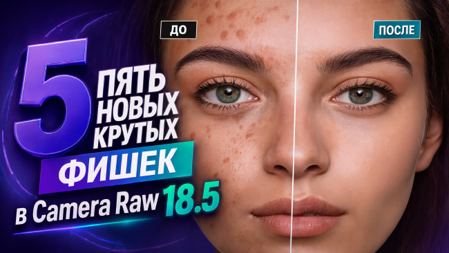 Пять новых фишек в Camera Raw 18.5