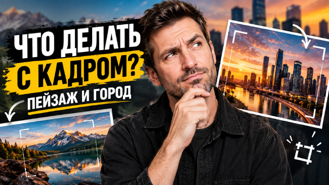 Вебинар "Что делать с кадром? Пейзаж и город"