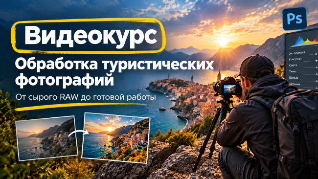 Видеокурс "Обработка туристических фотографий"